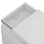 (Set of 2) White Nightstand Set of 2 with Charging Station & LED Lights, Fluted Wave Panel Bedside Table with Sliding Top Hidden Storage, Night Stand for Bedroom Living Room - 图片 4