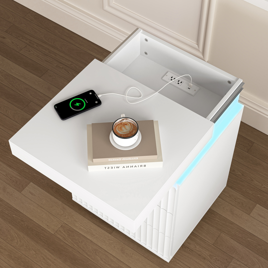 Built-in charging station