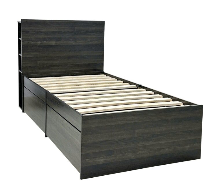 Twin storage bed