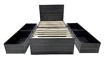 Robin Twin Storage Bed in Dark Gray - 图片 3