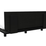 Portoalegre Twin Bed Base with Headboard, Black