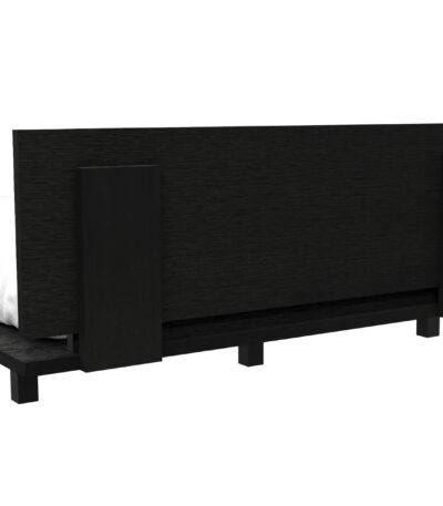 Portoalegre Twin Bed Base with Headboard, Black for OEM bed frame manufacturing by VF Living