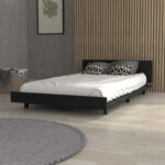Portoalegre Twin Bed Base with Headboard, Black - 图片 2