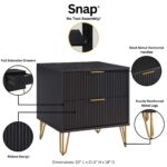 Nightstand in Black - 图片 5