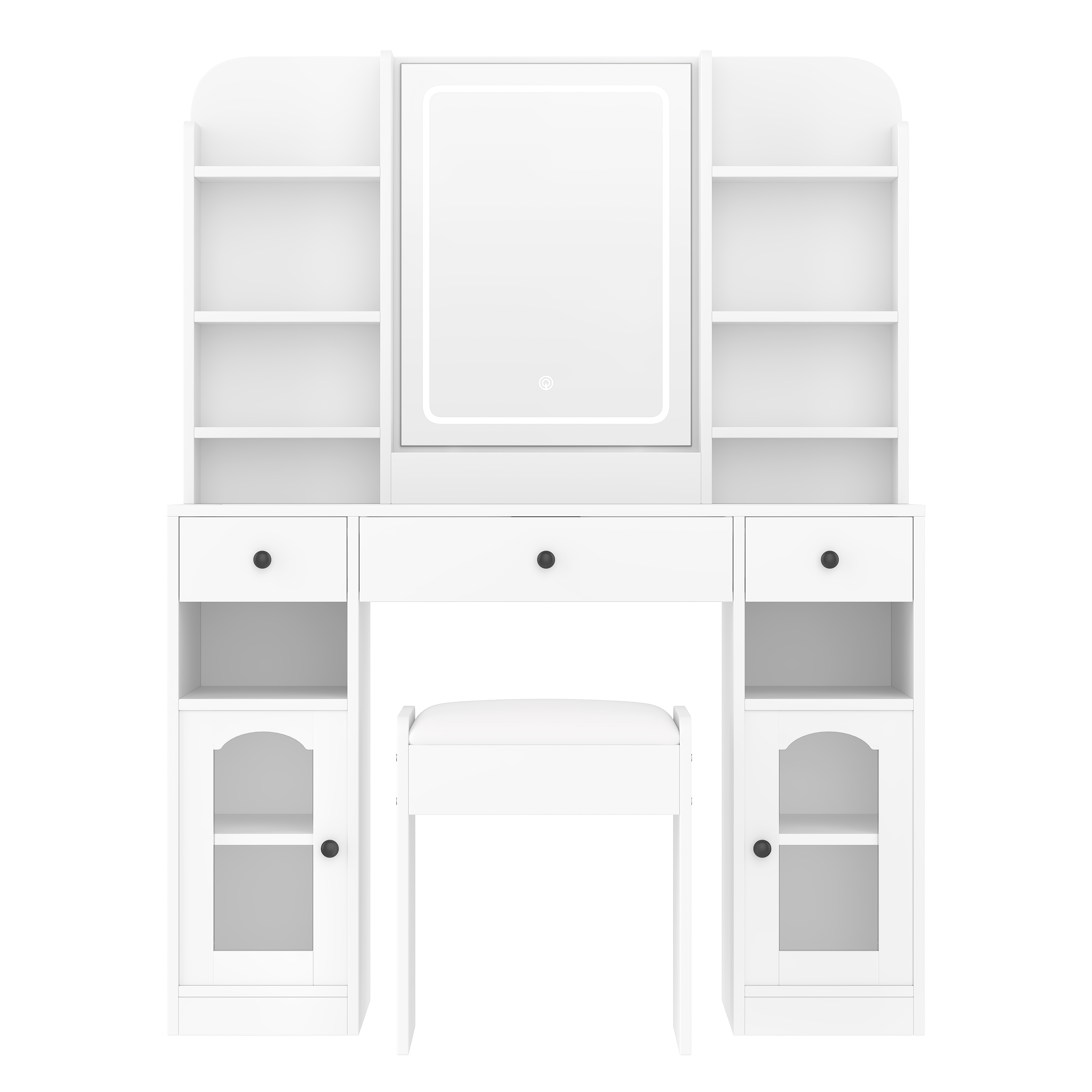 Vanity desk front view