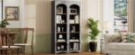 Free Standing 5-Tier Bookshelves Set of 2, Farmhouse Grey - 图片 8
