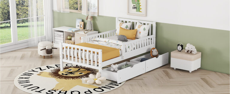 Bed in kids room