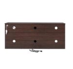 TV Stand with Electric Fireplace, LED Lights, Espresso - 图片 4
