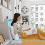 Queen Bed Frame with LED Headboard, Outlets and Charger, White - 图片 8