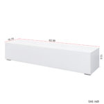Modern Entertainment Center Media Console, White - 图片 4