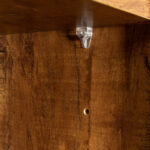 70.87" Tall Wardrobe Cabinet with 6 Doors, Walnut - 图片 7